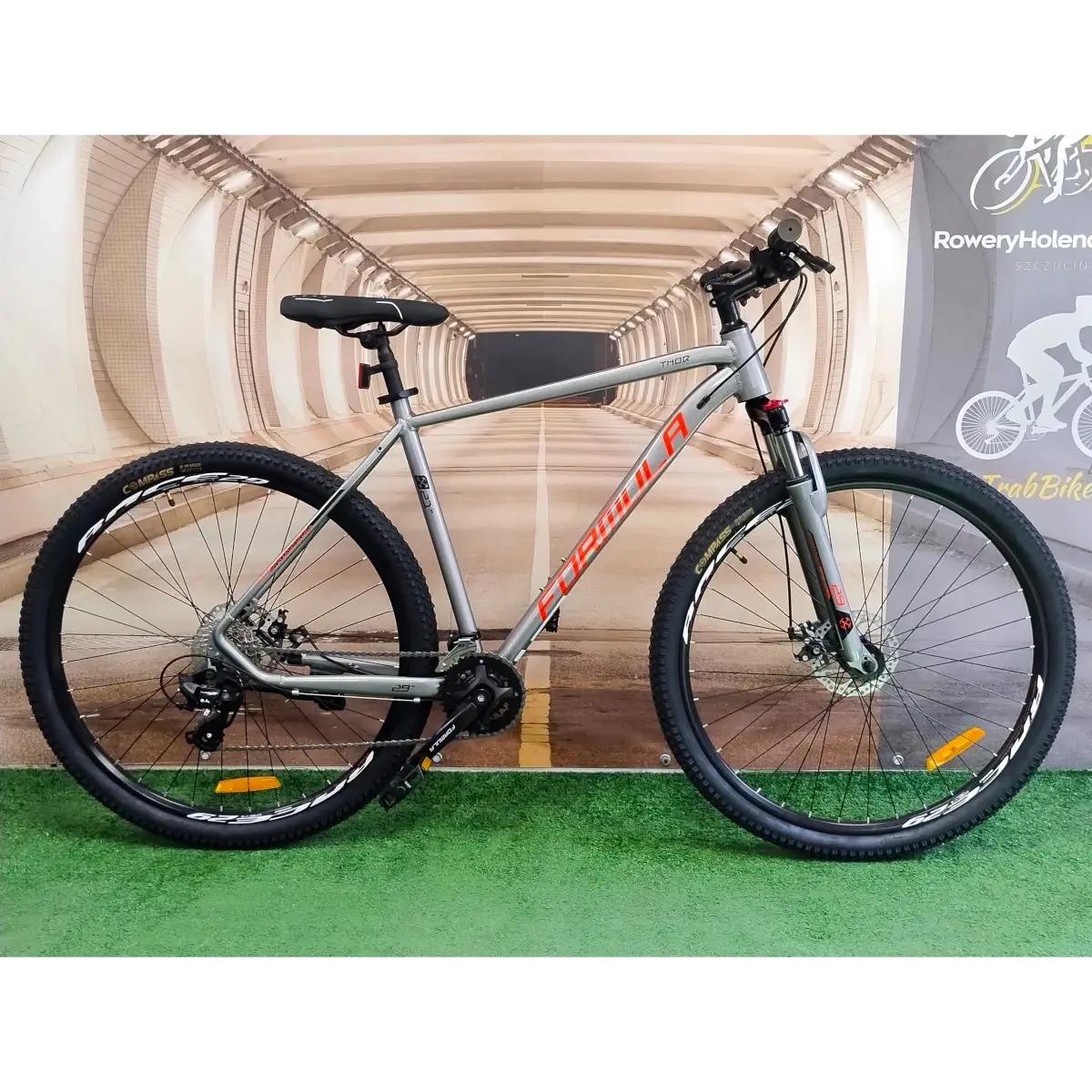Rower górski THOR rama 21″ koła 29″ SREBRNY